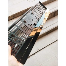 Pi Dekorasyon Plakalık Siyah Lazer Kesim Pleksi Sade ( 2 Adet )