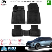 Modifiyecim  Peugeot 5008 Hybrid 3D Pro Havuzlu Paspas 2024 Üzeri A+ Kalite 3DS-SDZ238
