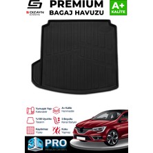 Modifiyecim  Renault Megane 4 Sedan 3D Pro Bagaj Havuzu Sol Kulaklı 2016 Üzeri A+ Kalite 3BH-SDZ025-SO