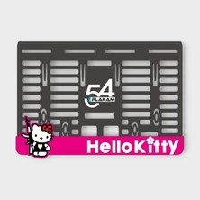 Pi Dekorasyon Illegal Hello Kitty 3D Kabartmalı Pleksi Motor Plakalığı