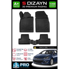 Modifiyecim  Opel Astra J 3D Pro Havuzlu Paspas 2012-2020 Üzeri A+ Kalite 3DS-SDZ152