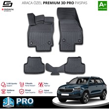 Modifiyecim  Skoda Karoq 3D Pro Havuzlu Paspas 2018 Üzeri A+ Kalite 3DS-SDZ011