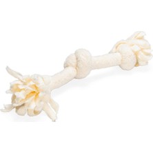 Feyza Design Yavru Köpek Oyuncağı, Çift Düğüm Peluş Diş Ipi, Pembe, 30X6X4,5CM