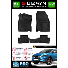 Modifiyecim  Nissan Qashqai 3D Pro Havuzlu Paspas 2013-2021 A+ Kalite 3DS-SDZ267