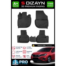 Modifiyecim  Honda City 3D Pro Havuzlu Paspas 2021 Üzeri A+ Kalite 3DS-SDZ054
