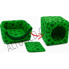 Feyza Design Çok Fonksiyonlu 40X40CM Kedi ve Köpek Yatağı, Rahat ve Şık Tasarım