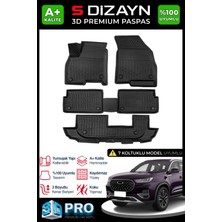 Modifiyecim  Chery Tiggo 8 7 Koltuk 3D Pro Havuzlu Paspas 2022-2025 A+ Kalite 3DS-SDZ129