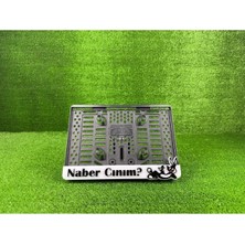 Pi Dekorasyon Bugs Bunny Naber Canım 3D Kabrtmalı Pleksi Motor Plakalığı