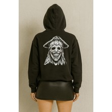 HMO Store Unisex Dark Hoodie – Sırtı Baskılı Özel Model