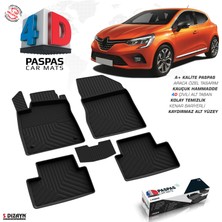 Modifiyecim  Renault Clio 5 4d Havuzlu Paspas 2019 ve Üzeri A+Kalite 4DS-85993