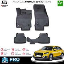 Modifiyecim  Audi Q2 3D Pro Havuzlu Paspas 2017-2023 A+ Kalite 3DS-SDZ012