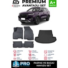 Modifiyecim  Chery Tiggo 8 Pro 3D Pro Havuzlu Paspas ve Bagaj Havuzu Seti (2'li Set) 2022-2025 A+ Kalite 3SET-SDZ002