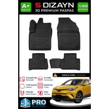 Modifiyecim  Toyota C-Hr 3D Pro Havuzlu Paspas 2016-2023 A+ Kalite 3DS-SDZ086