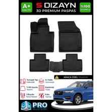 Life Tuning S-Dizayn Volvo XC90 3D Pro Havuzlu Paspas 2017 Üzeri A+ Kalite