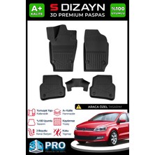 S-Dizayn VW Polo 5 3D Pro Havuzlu Paspas 2009-2017 A+ Kalite
