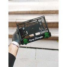 Pi Dekorasyon Motorsiklet Plakalık Uyumlu Lazer Kesim Pleksi / Nınja Plakalık / Isimli Plakalık