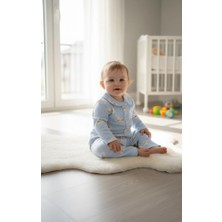 Buufuu Bebek Unisex Baskılı Oya Detaylı Uzun Kollu Mevsimlik Alt Üst Takım