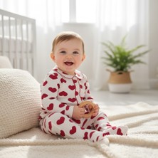 Buufuu Bebek Unisex Baskılı Oya Detaylı Uzun Kollu Mevsimlik Alt Üst Takım