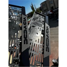 Pi Dekorasyon Dacıa Mat Pleksi Plakalık (1takım,2,adet) Uyumlu