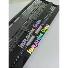 Pi Dekorasyon Plakalık Lazer Kesim Pleksi (2 Adet) Hologramlı Kişiye Özel Plakalık|isime Özel Plakalık