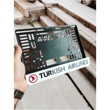 Pi Dekorasyon Motorsiklet Plakalık Turkısh Aırlınes Lazer Kesim Pleksi Plakalık | Kişiye Özel Plakalık Uyumlu