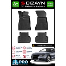 Modifiyecim  Audi A5 3D Pro Havuzlu Paspas 2016 Üzeri A+ Kalite 3DS-SDZ213