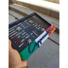 Pi Dekorasyon Motorsiklet Plakalık Lazer Kesim Pleksi Cappuccino