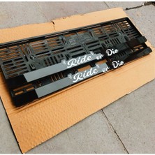 Pi Dekorasyon Plakalık Lazer Kesim Pleksi ( 2 Adet ) Ride Or Die Kişiye Özel Plakalık | Isime Özel Plakalık