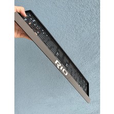 Pi Dekorasyon Kia Rio 3D Kabrtmalı Pleksi Araba Plakalığı 1 Takım