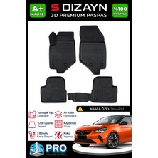 Modifiyecim  Opel Corsa F 3D Pro Havuzlu Paspas 2019 Üzeri A+ Kalite 3DS-SDZ028