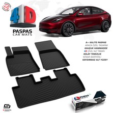 Modifiyecim  Tesla Model Y 4d Havuzlu Paspas 2020 Üzeri A+ Kalite 4DS-20070