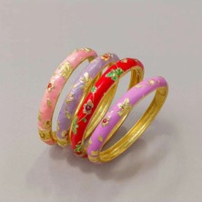 Eski Yeni Antik Mineli Bileklik Pembe