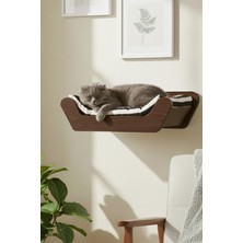 Feyza Design Kedi Yatağı ve Tırmanma Parkuru, Ahşap Duvara Monte Oyun Alanı