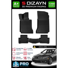 Modifiyecim  Mercedes C Serisi W204 3D Pro Havuzlu Paspas 2007-2014 A+ Kalite 3DS-SDZ175