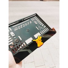 Pi Dekorasyon Motorsiklet Plakalık Lazer Kesim Pleksi | Isimli Plakalık | Kişiye Özel Plakalık| Pıkachu