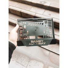 Pi Dekorasyon Motorsiklet Uyumlu Plakalık Lazer Kesim Pleksi Özel Üretim Mat Siyah| Isimli Plakalık |özel Plakalık