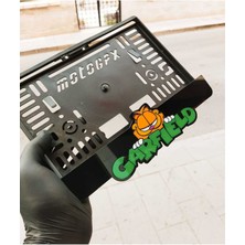 Pi Dekorasyon Motorsiklet Plakalık Garfıeld Lazer Kesim Pleksi