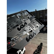 Pi Dekorasyon Kıa Uyumlu Logolu Mat Pleksi Plakalık (1takım,2,adet)