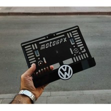 Pi Dekorasyon Motorsiklet Plakalık Wolkswagen Logolu Lazer Kesim Pleksi