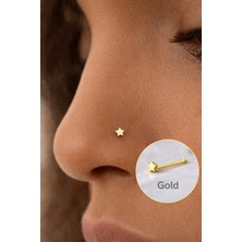 Sacce Scarves & Accessories Mini Yıldızlı 316 L Çelik Hızma Gold Renk