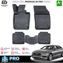 Modifiyecim  Volvo S90 3D Pro Havuzlu Paspas 2020 Üzeri A+ Kalite 3DS-SDZ090