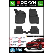 S-Dizayn Skoda Octavia 4 A8 E-Tech 3D Pro Havuzlu Paspas 2024 Üzeri A+ Kalite
