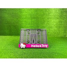 Pi Dekorasyon Hello Kitty Pembe 3D Kabrtmalı Pleksi Motor Plakalığı
