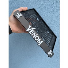 Pi Dekorasyon Venom 3D Kabrtmalı Pleksi Motor Plakalığı Uyumlu