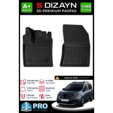 Modifiyecim  Renault Express Panelvan 3D Pro Havuzlu Paspas Ön 2'li 2021 Üzeri A+ Kalite 3DS-SDZ202