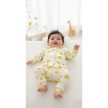 Buufuu Bebek Unisex Baskılı Oya Detaylı Uzun Kollu Mevsimlik Alt Üst Takım