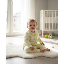 Buufuu Bebek Unisex Baskılı Oya Detaylı Uzun Kollu Mevsimlik Alt Üst Takım