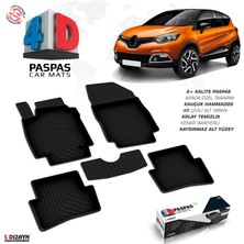 Modifiyecim  Renault Captur 4d Havuzlu Paspas 2013-2020 A+Kalite 4DS-85991