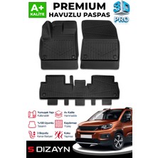 Modifiyecim  Peugeot Rifter 3D Pro Havuzlu Paspas 2019 Üzeri A+ Kalite 3DS-SDZ017