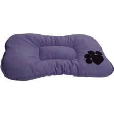 Feyza Design Rahat ve Şık 40X50 cm Lila Kedi ve Köpek Yatağı